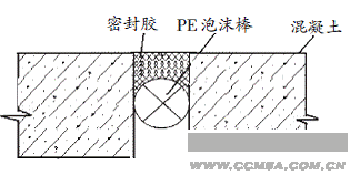 图1传统接缝防水节点示意图