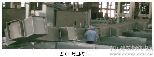 深圳湾体育中心弯扭构件