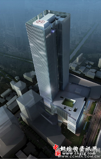 重庆首个超高层钢结构大楼顺利封顶